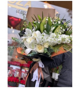 Mix Lilyum Gül ve Şebboy
